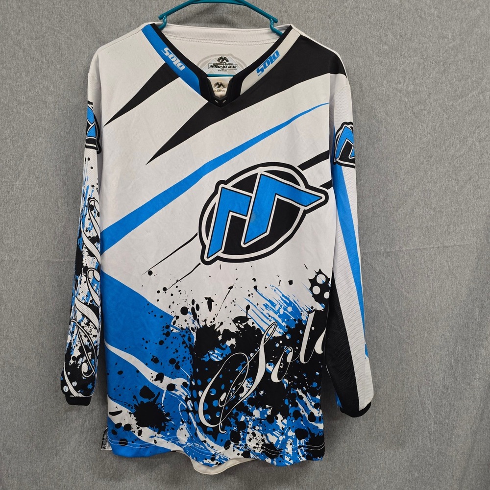 Marshall Racing Solo MX Gear Motocross Jersey Blue White Black Youth‎ YXL